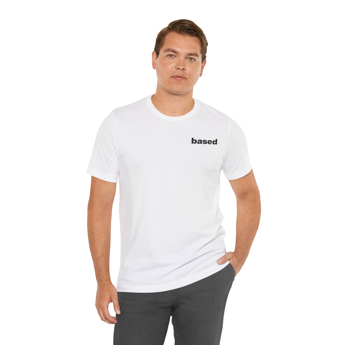 The "Subtly Based" White T-Shirt